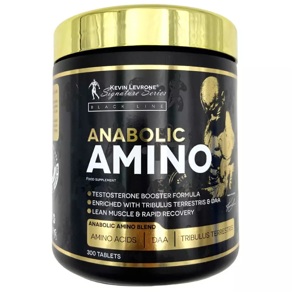 Kevin Levrone Anabolic Amino, 300 Tablets, Recover Faster, Enriched with Tribulus, WINV21934 Levrone Black | WINV21934