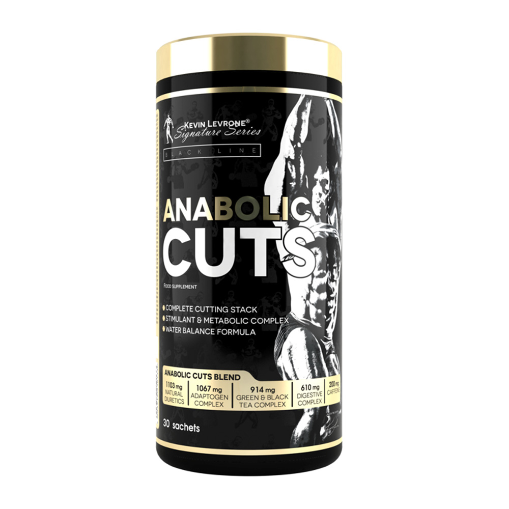 Kevin Levrone Anabolic Cuts, 30 Sachets, Burning of Excess Fat, Includes Diuretics, ETGB19804 Levrone Black | ETGB19804