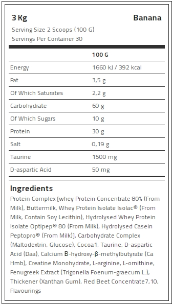 Kevin Levrone Anabolic Mass, 3 Kg, Contributes to a Growth in Muscle Mass, CRMX40589 Levrone Black | CRMX40589