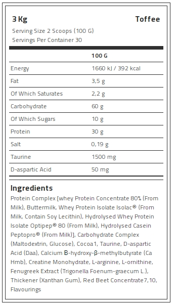 Kevin Levrone Anabolic Mass, 3 Kg, Contributes to a Growth in Muscle Mass, CRMX40589 Levrone Black | CRMX40589