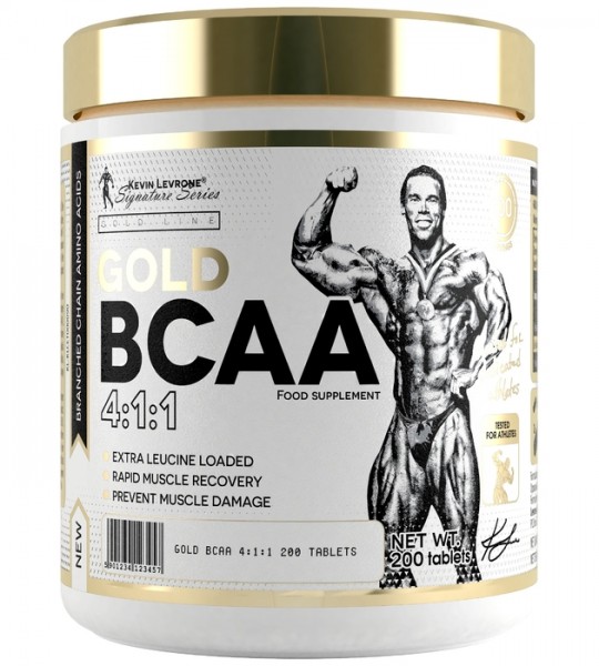 Kevin Levrone Gold BCAA 4:1:1 Tablets, 200 Tablets, Enhance post-exercise Muscle Recovery, TELQ48705 Levrone Gold | TELQ48705