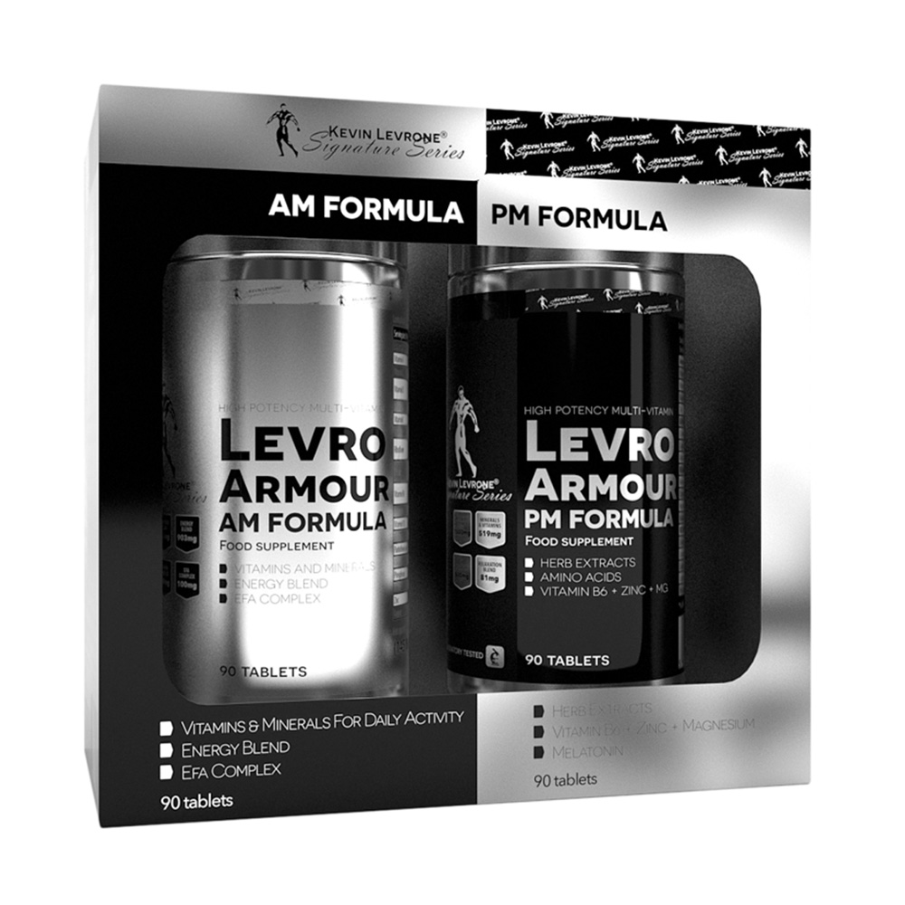 Kevin Levrone Levro Armour Am Pm Formula, 180 Tablets, Supports Immunity, KSHT35612 Levrone Silver | KSHT35612