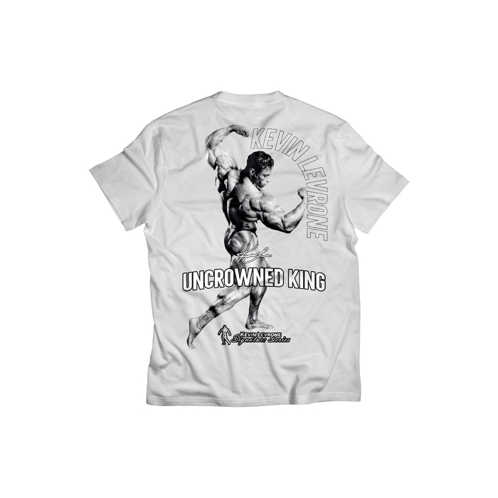 Kevin Levrone T-Shirt UNCROWNED KING 240g White 5903719263900, VDPK74581 Levrone Merch | VDPK74581