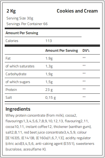 Kevin Levrone Whey Supreme, Vanilla, 2 Kg, Support Strength, Support Recovery, BMAE05732 Levrone Silver | BMAE05732